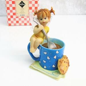 My Little Kitchen Fairies TAKE A BREAK FAIRIE Coffee Cookie Angel Fairy Figurine